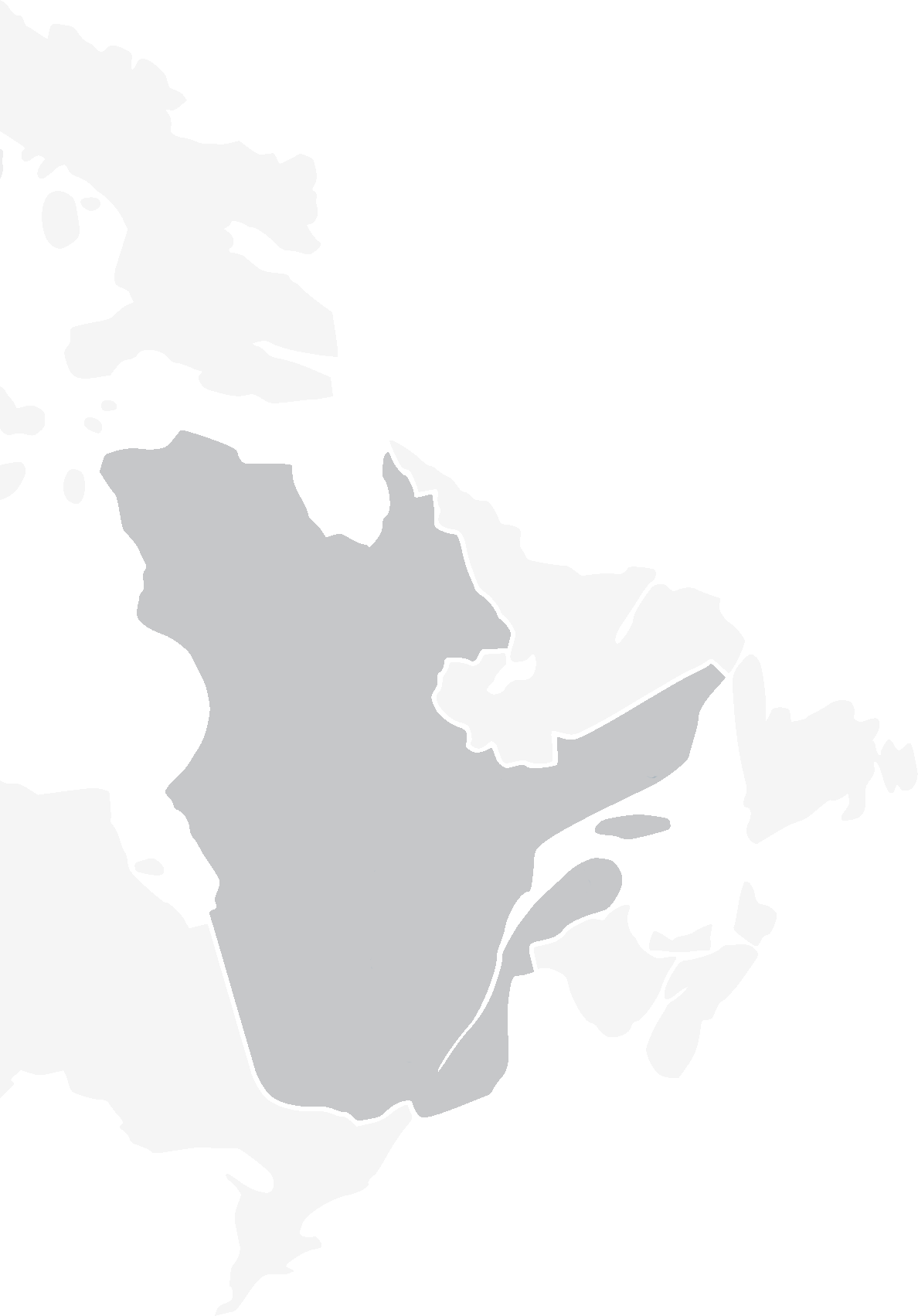 Carte de la province Québec
